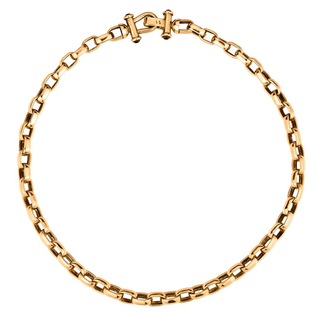 14KT Yellow Gold Open Link Chain Necklace – Van Rijk
