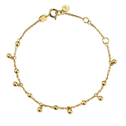 Links Of London 18KT Yellow Gold Bracelet With Gold Beads
