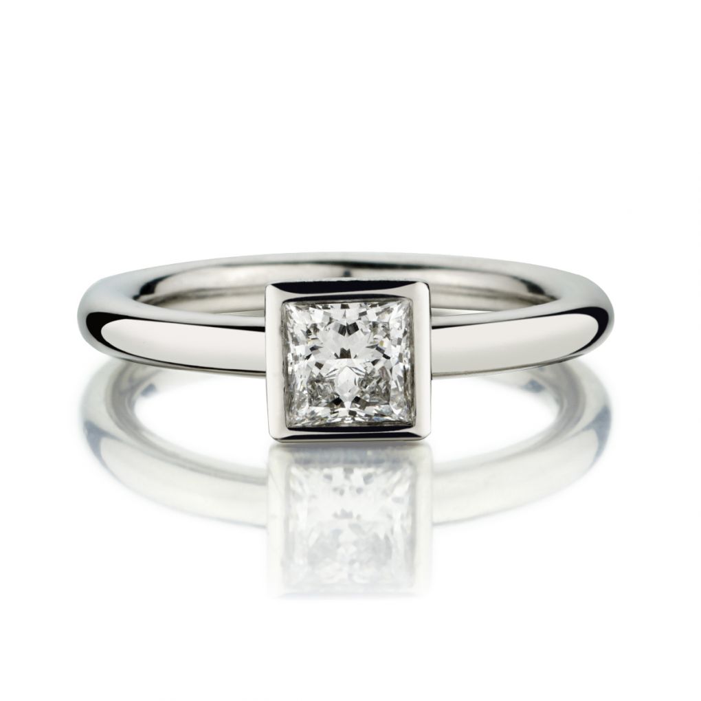 Tiffany And Carat Princess Cut Diamond Bezet Ring – Van Rijk