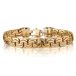18KT Yellow Gold Bracelet. Made  In Italy