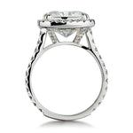 5.05 Carat Radiant Cut Diamond Halo-Set Engagement Ring