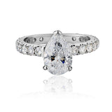 2.05 Carat Pear-Shaped Diamond 14KT White Gold Ring