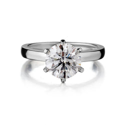 GIA-Certified 2.43 Carat Round Brilliant Cut Diamond Solitaire Ring