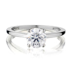 GIA 1.20 Carat Round Brilliant Cut Diamond Solitaire Engagement Ring