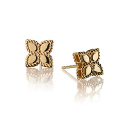 ROBERTO COIN PRINCESS FLOWER STUD EARINGS