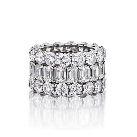 Ladies 14kt W/G Diamond Eternity Band. 15.56ct Tw