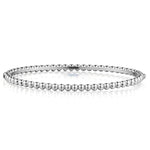 VCA "Perlee Collection " Bracelet in 18kt White Gold. Large.