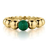 Van Cleef & Arpels "Perlee "  Malachite ring.