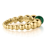 Van Cleef & Arpels "Perlee "  Malachite ring.