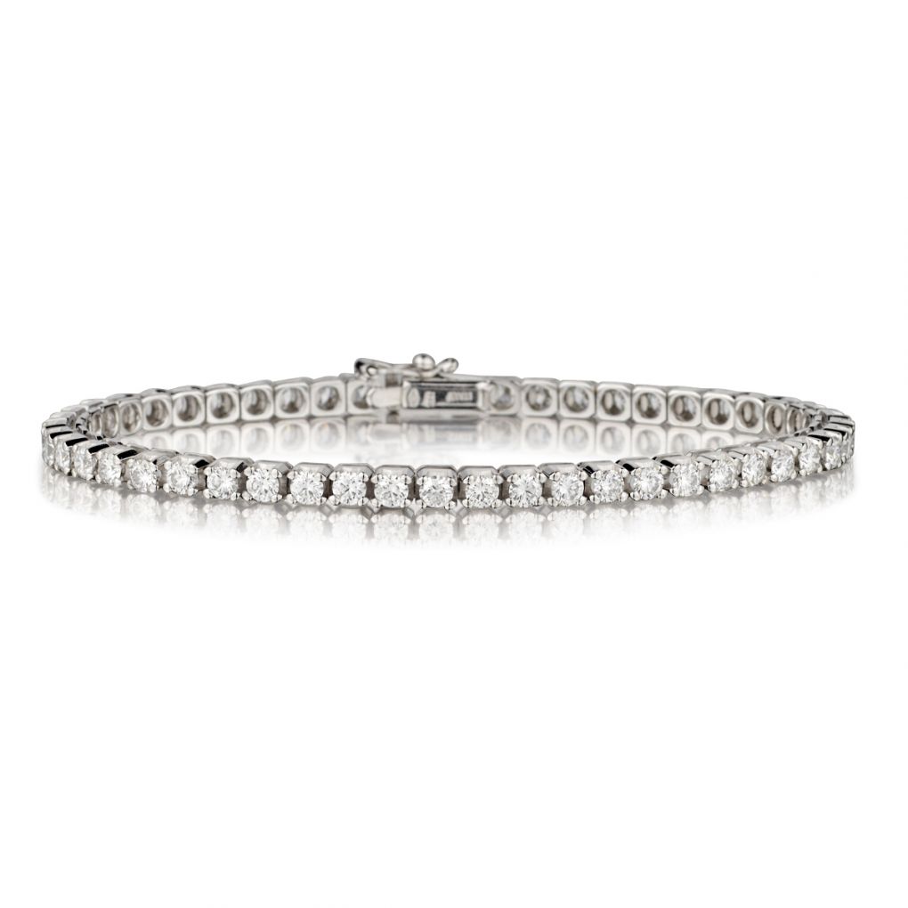 Ladies 14kt W/G Diamond Tennis Bracelet. 1.10ct Tw