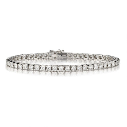 Ladies 14kt W/G Diamond Tennis Bracelet. 1.10ct Tw
