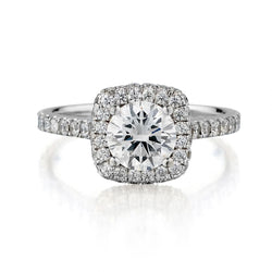 Ladies 14kt White Gold Diamond Ring 1.71 Tcw. GIA Cert.