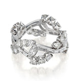 Ladies Custom Platinum Diamond Band. Circa 1950. 1.85ct Tw