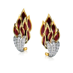 Tiffany & Co "Flame" Earings by Jean Schlumberger