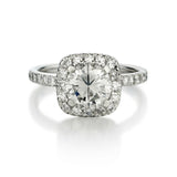 Ladies 14kt White Gold Diamond Ring.  1.50 Brilliant Cut Diamond