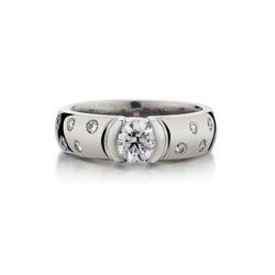 Ladies 14kt W/G Diamond Ring.  Brilliant Cut Diamond 0.50 CT.