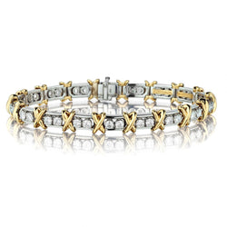 Tiffany & Co Schlumberger Diamond Tennis Bracelet. 2.95Cct Tw
