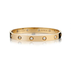 Cartier "Love Collection" Bangle Featuring 10 Diamonds