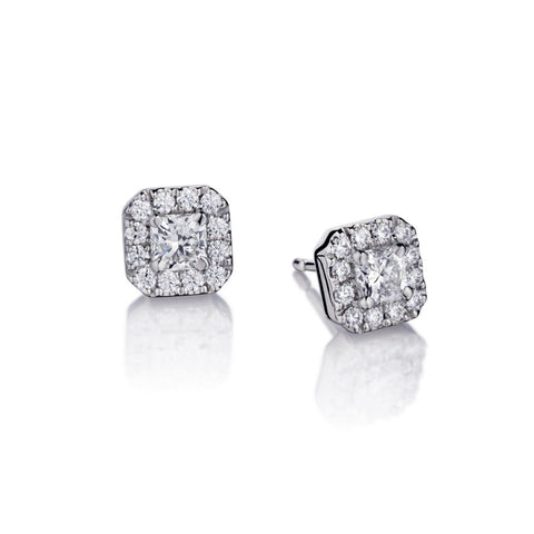 "Hearts on Fire"18kt W/G Diamond Stud Earings  26 x 1.06 ctw.