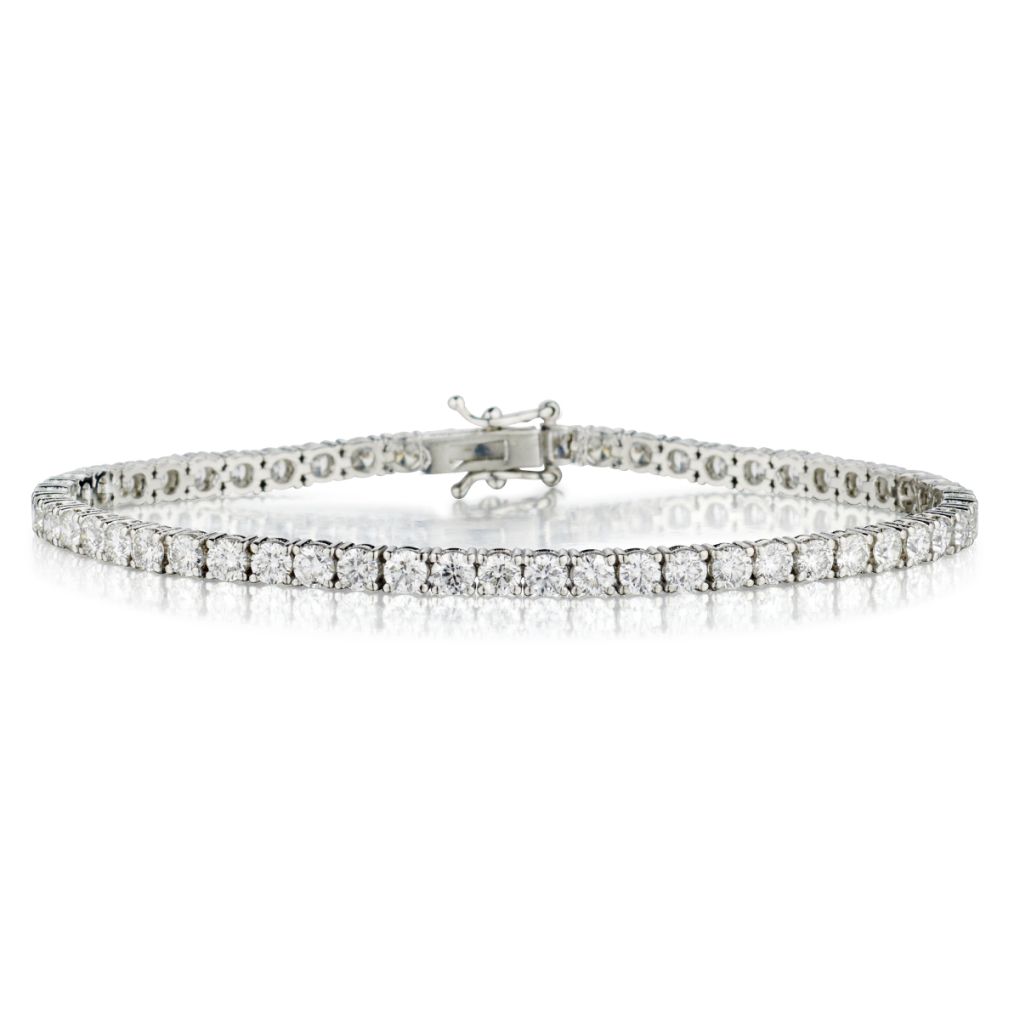 Ladies 18kt W/G Diamond Tennis Bracelet . 3.50ct Tw Brilliant Cut Diamonds