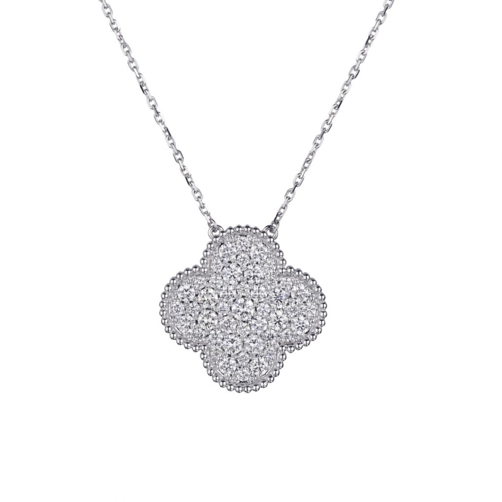 Van cleef alhambra diamond pendant Clearance