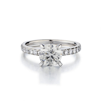 Ladies 14kt W/G Diamond Ring. 2.40 ct Brilliant Cut Diamond.