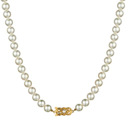 Mikimoto 7.5 - 8mm Cultured Pearl Strand. 18" in length. 18kt Mikimoto Clasp