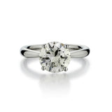 Birks Ladies Platinum and Diamond Solitaire Ring.  2.90 Brilliant Cut