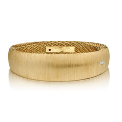 Roberto Coin "Golden Gate Bridge Collection" Wide Bangle in 18kt Yellow Gold.
