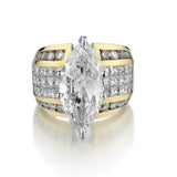 SHOWSTOPPER!!! Ladies 18kt Diamond Ring 9.73ct Total Weight