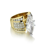 SHOWSTOPPER!!! Ladies 18kt Diamond Ring 9.73ct Total Weight
