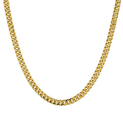 14kt Yellow Gold Link Chain. 22" (L),  Made in Italy.