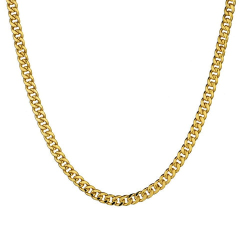 14kt Yellow Gold Link Chain. 22" (L),  Made in Italy.