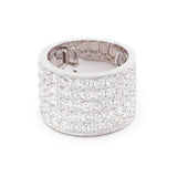 3.80 Total Carat Round Brilliant Cut Diamond Wide Band