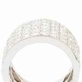 3.80 Total Carat Round Brilliant Cut Diamond Wide Band