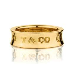 Tiffany & Co "1837" Band in 18kt Yellow Gold.