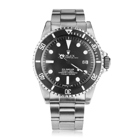 Rolex Vintage Sea Dweller "Great White" in Steel. 40mm. Circa 1978. All Original