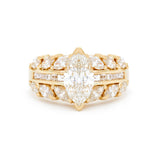 Yellow Gold 1.10CT Marquise-Cut (VVS) Diamond Ring