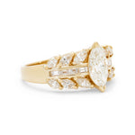 Yellow Gold 1.10CT Marquise-Cut (VVS) Diamond Ring