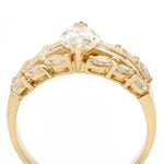 Yellow Gold 1.10CT Marquise-Cut (VVS) Diamond Ring