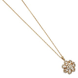 Victorian Era Vintage Seed Pearls/Old-Mine Cut Diamond Pinwheel Brooch/Pendant