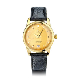 Omega Yellow Gold Seamaster Calendar Bumper Automatic Cal 353 Watch