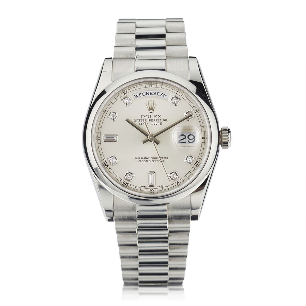 Rolex Oyster Perpetual Day Date President Plat & Watch – Van
