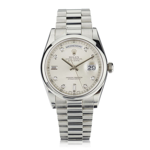 Rolex Oyster Perpetual Day Date President Plat & Diamond Watch