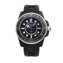 Chanel J12 Black Ceramic & Rubber H2558 Watch