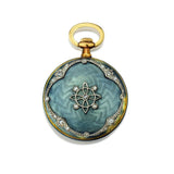 Breguet Victorian Ladies Vintage Yellow Gold Enamel Pocket Watch