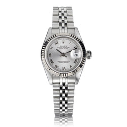 Rolex Oyster Perpetual Datejust Ladies S/S Silver Dial Watch.Ref:79174