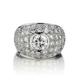 2.00 Carat Total Weight Round Brilliant Diamond WG Ring
