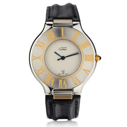 Cartier De Must 21 Stainless Steel And Gold Plated 35MM Quartz Watch