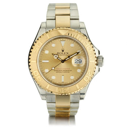 Rolex Oyster Perpetual Yacht-Master Two-Tone Champagne Dial Watch